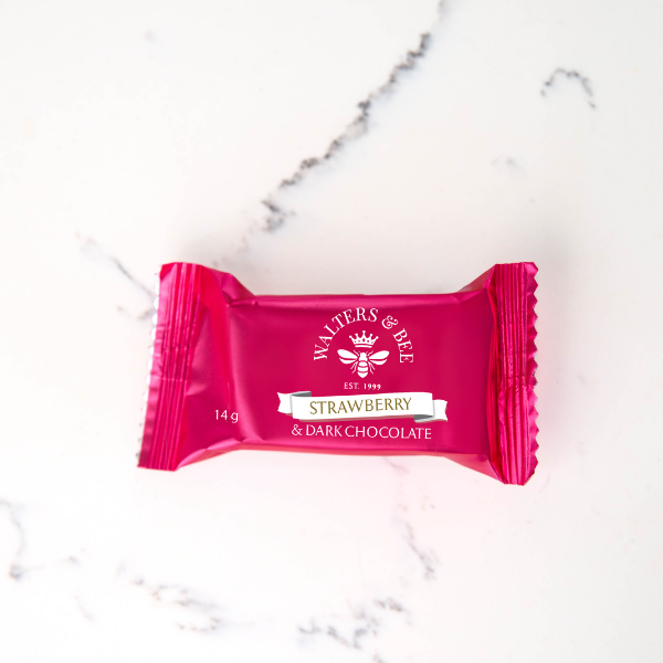 Dark Belgian Chocolate & Strawberry Handmade Honey Nougat Bon Bons x 60