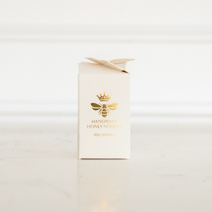 Cream Macadamia Honey Nougat Honey Bee Box