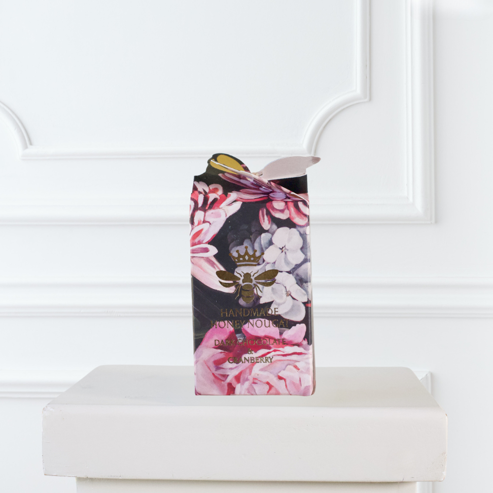 Midlands Rose Garden Dark Chocolate & Cranberry Honey Nougat Honey Bee Box