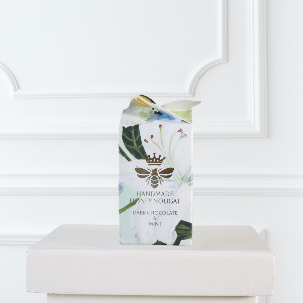 Lourensford Lillies Dark Chocolate & Mint Honey Nougat Honey Bee Box