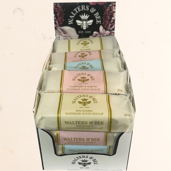 Assorted Handmade Honey Nougat 50g Bar box
