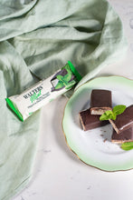 Load image into Gallery viewer, Dark Belgian Chocolate &amp; Wild Mint Handmade Honey Nougat Bar 40g
